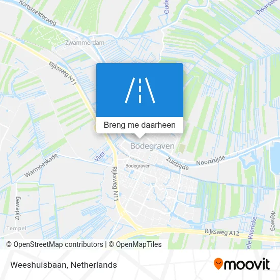 Weeshuisbaan kaart
