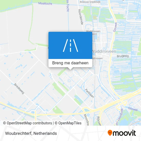 Woubrechterf kaart