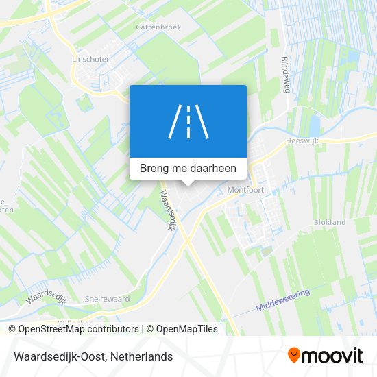Waardsedijk-Oost kaart