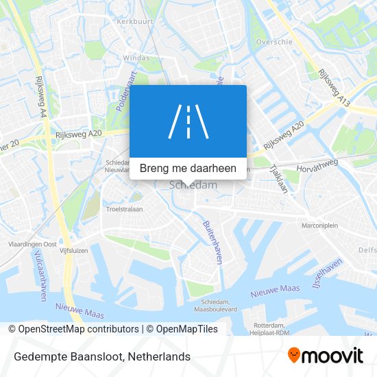 Gedempte Baansloot kaart