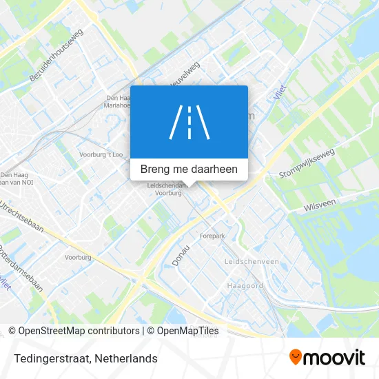 Tedingerstraat kaart