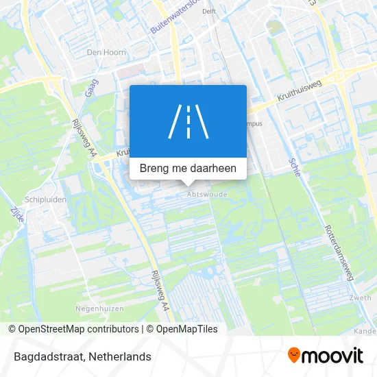 Bagdadstraat kaart