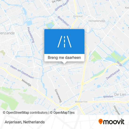 Anjerlaan kaart