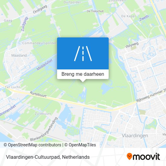 Vlaardingen-Cultuurpad kaart