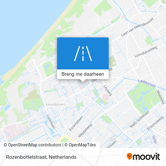 Rozenbottelstraat kaart