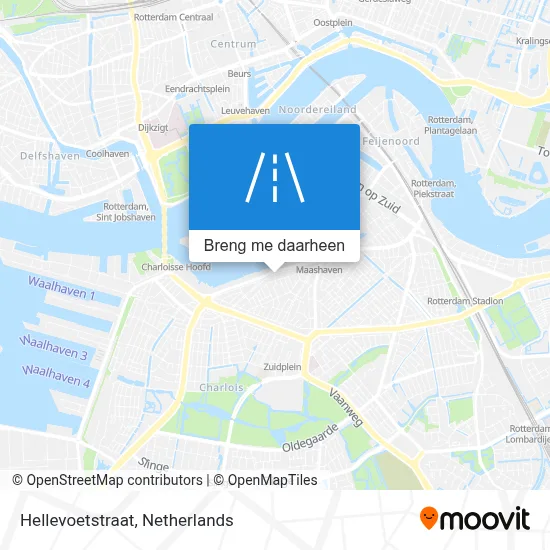 Hellevoetstraat kaart