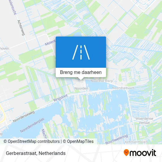 Gerberastraat kaart