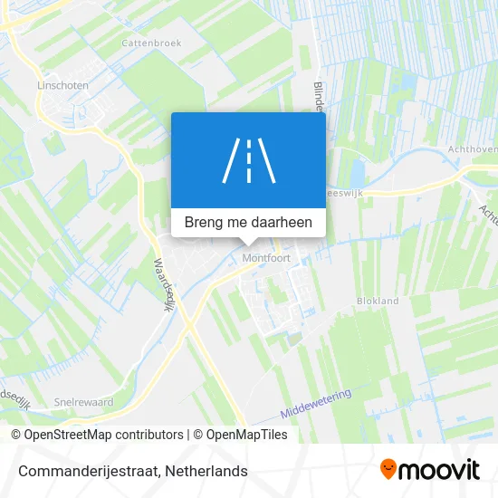 Commanderijestraat kaart