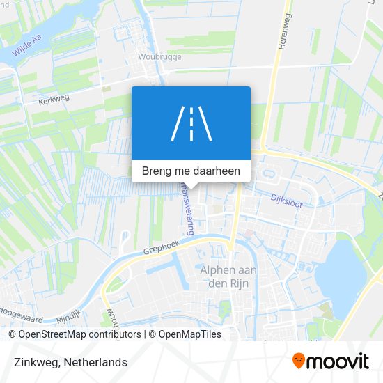 Zinkweg kaart