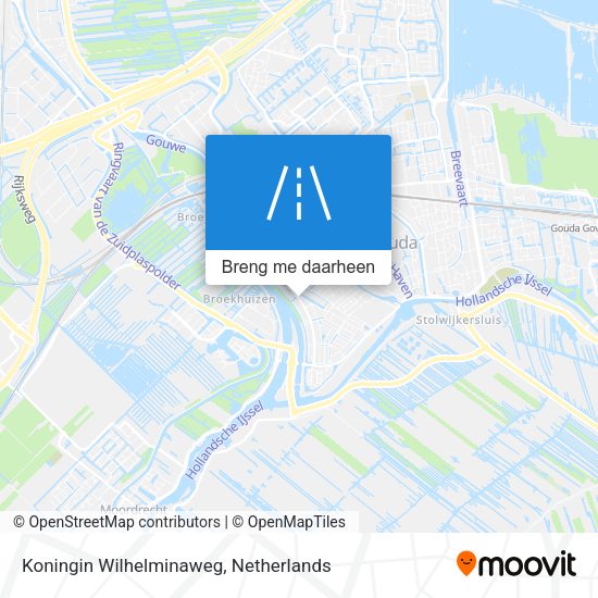 Koningin Wilhelminaweg kaart
