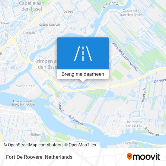 Fort De Roovere kaart