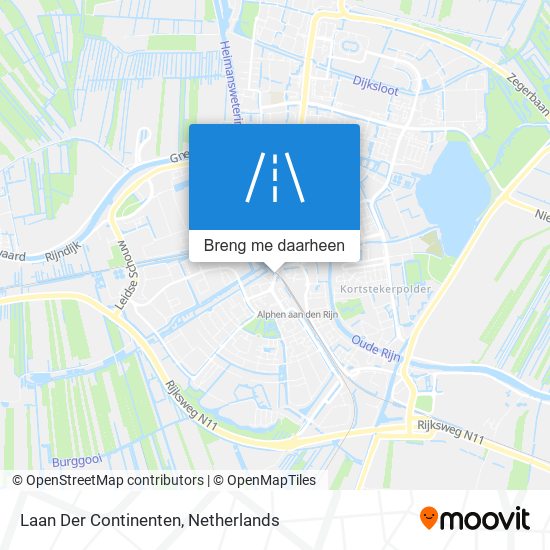Laan Der Continenten kaart