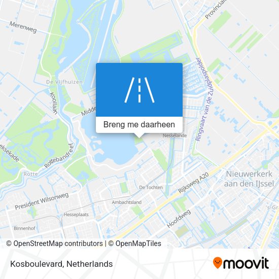 Kosboulevard kaart