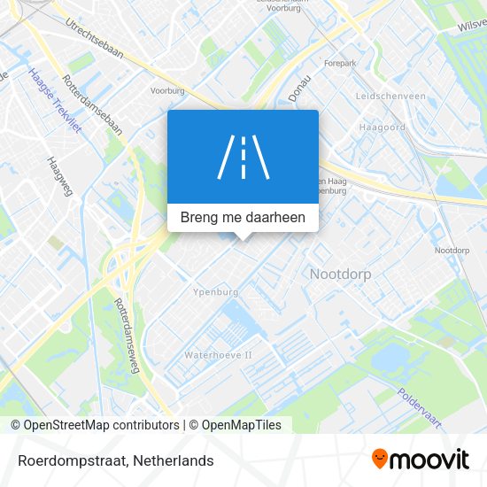 Roerdompstraat kaart