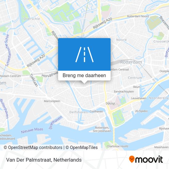Van Der Palmstraat kaart
