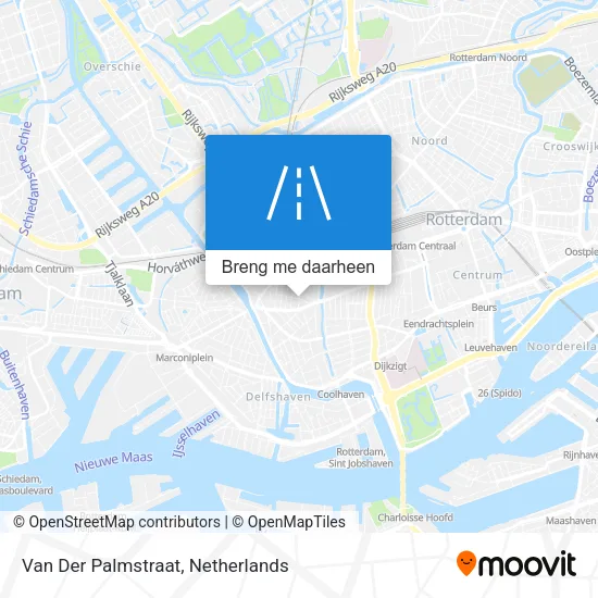 Van Der Palmstraat kaart