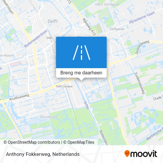 Anthony Fokkerweg kaart