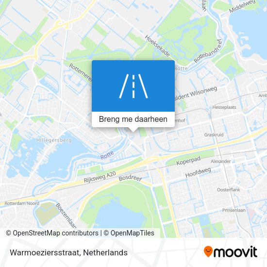 Warmoeziersstraat kaart