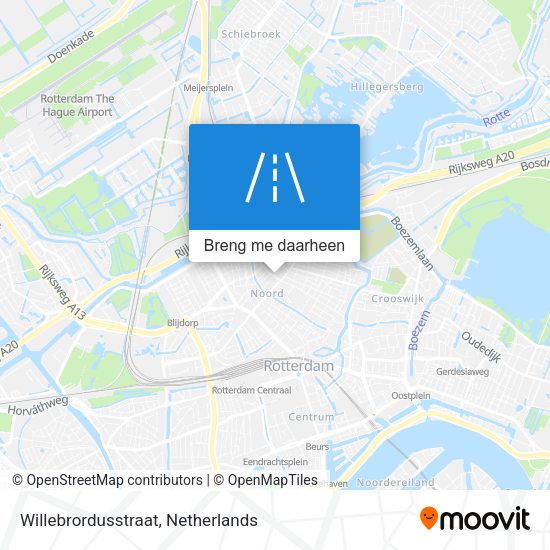Willebrordusstraat kaart