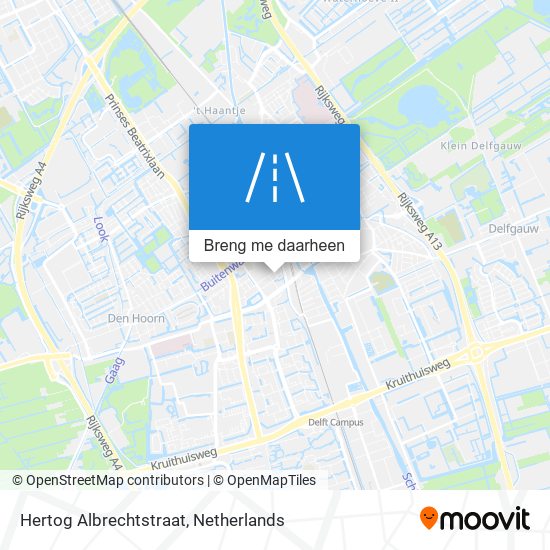 Hertog Albrechtstraat kaart