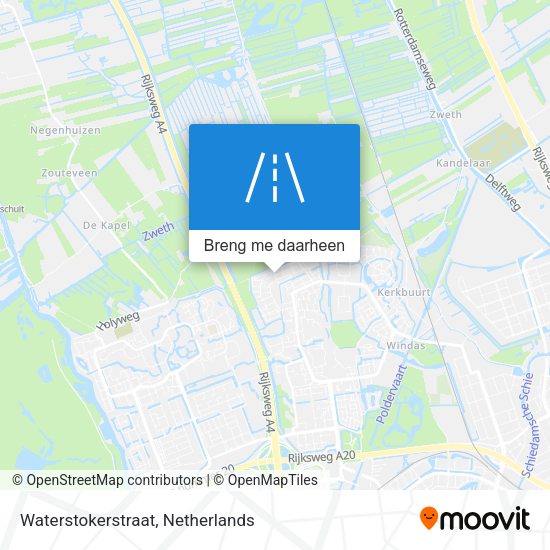 Waterstokerstraat kaart