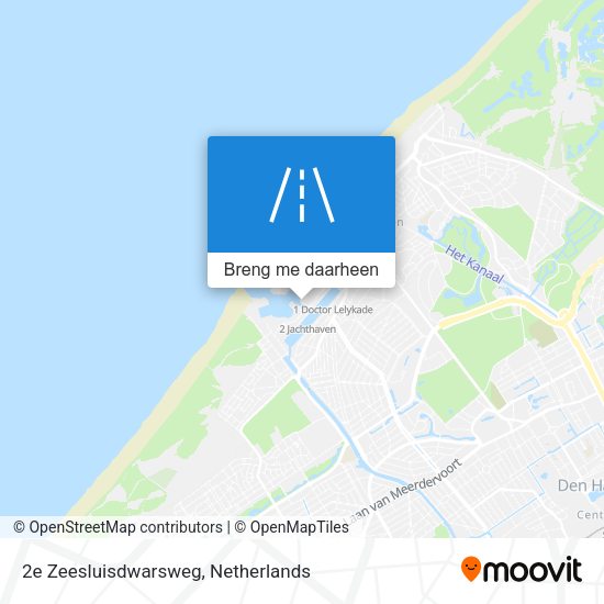 2e Zeesluisdwarsweg kaart