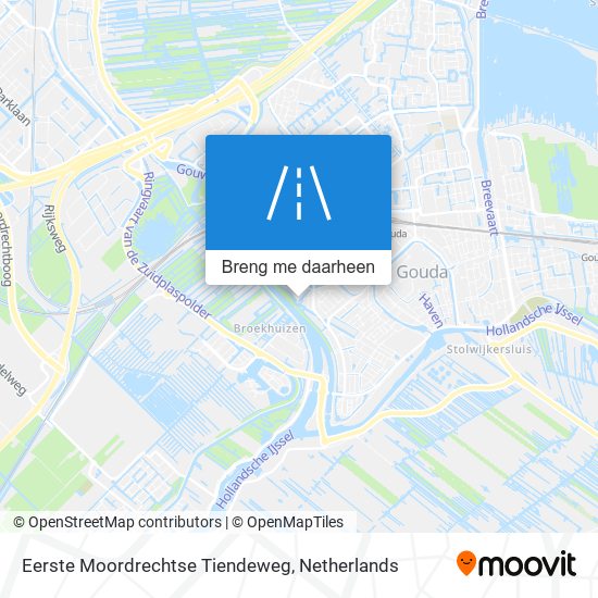 Eerste Moordrechtse Tiendeweg kaart