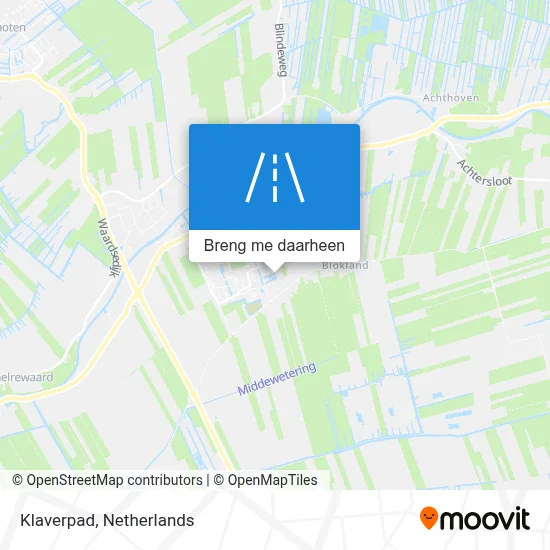 Klaverpad kaart