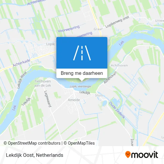 Lekdijk Oost kaart