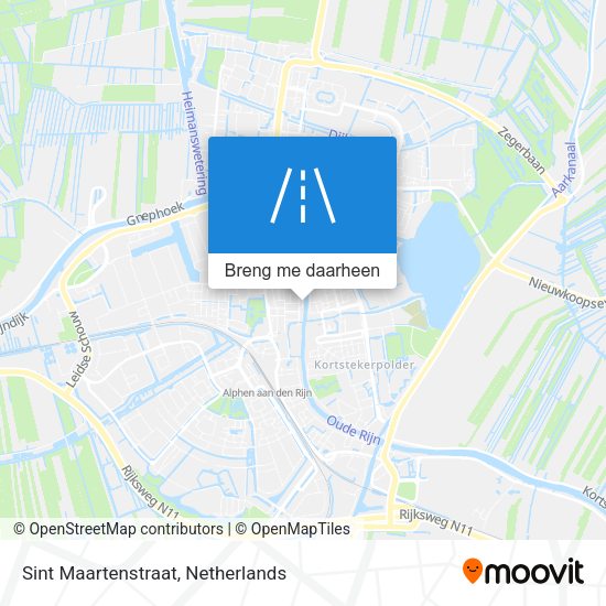 Sint Maartenstraat kaart