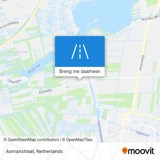 Asmanstraat kaart