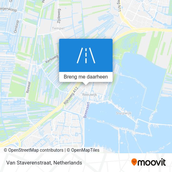 Van Staverenstraat kaart