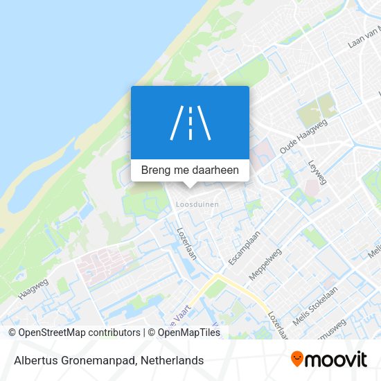 Albertus Gronemanpad kaart