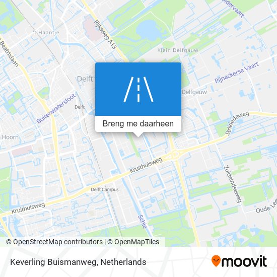 Keverling Buismanweg kaart