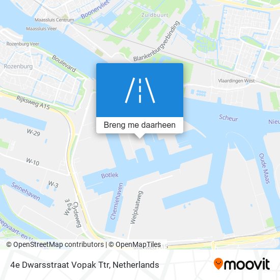 4e Dwarsstraat Vopak Ttr kaart