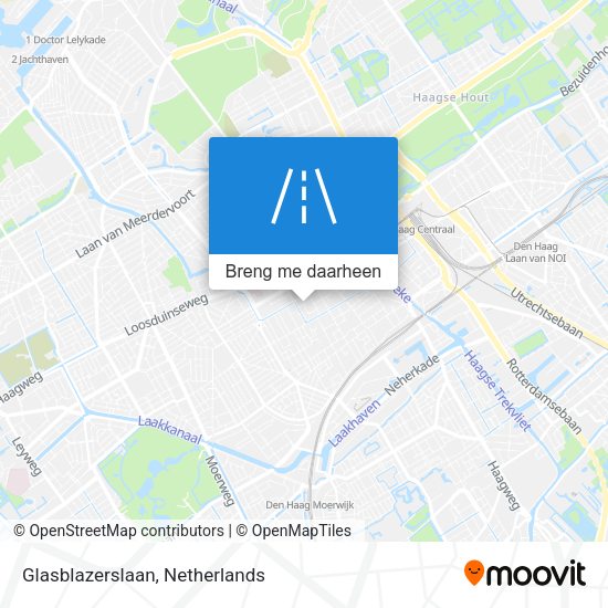 Glasblazerslaan kaart