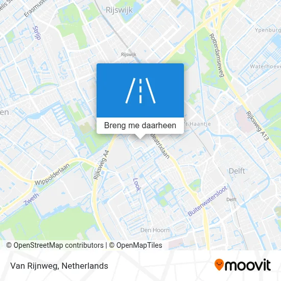 Van Rijnweg kaart