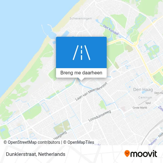 Dunklerstraat kaart