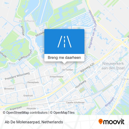 Ab De Molenaarpad kaart