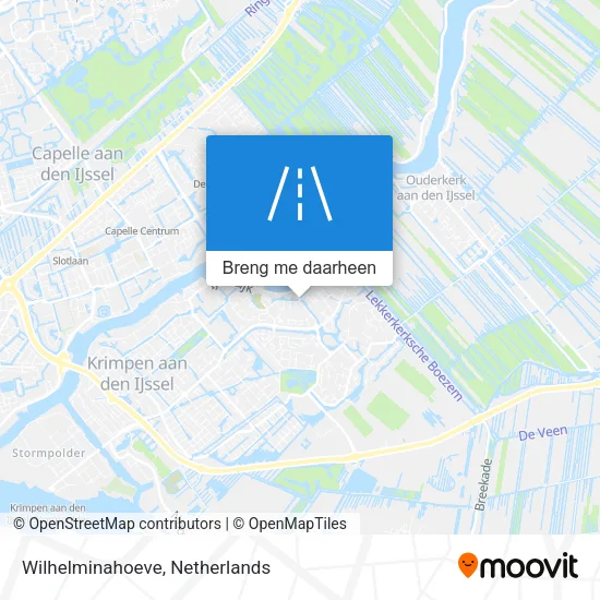 Wilhelminahoeve kaart