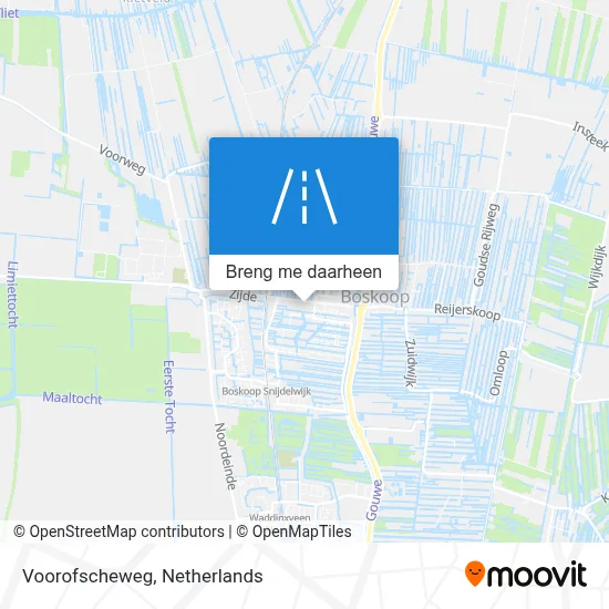 Voorofscheweg kaart