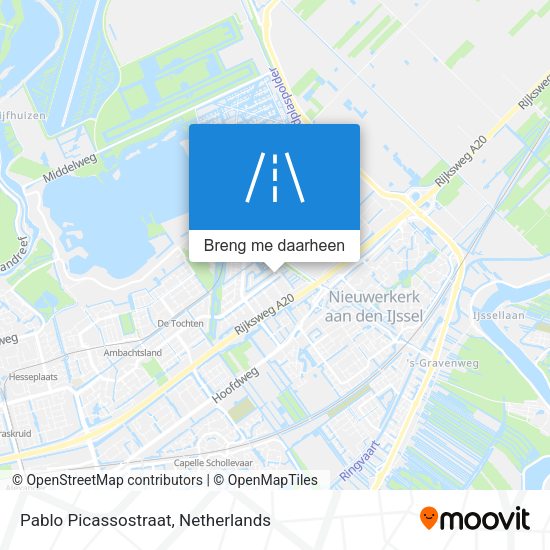 Pablo Picassostraat kaart