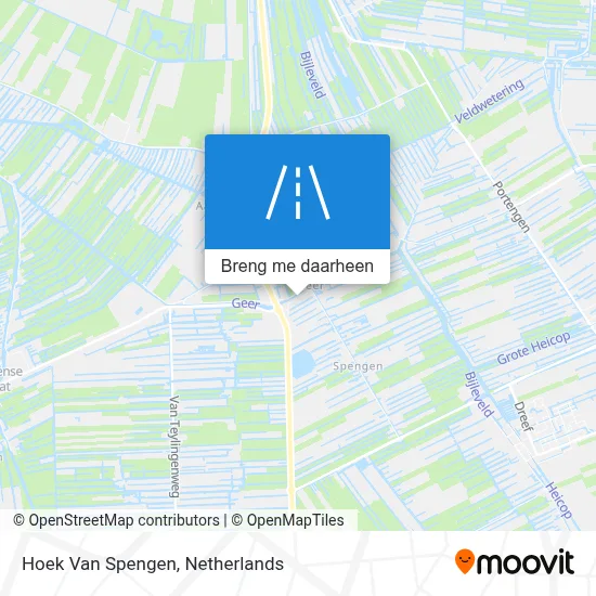 Hoek Van Spengen kaart