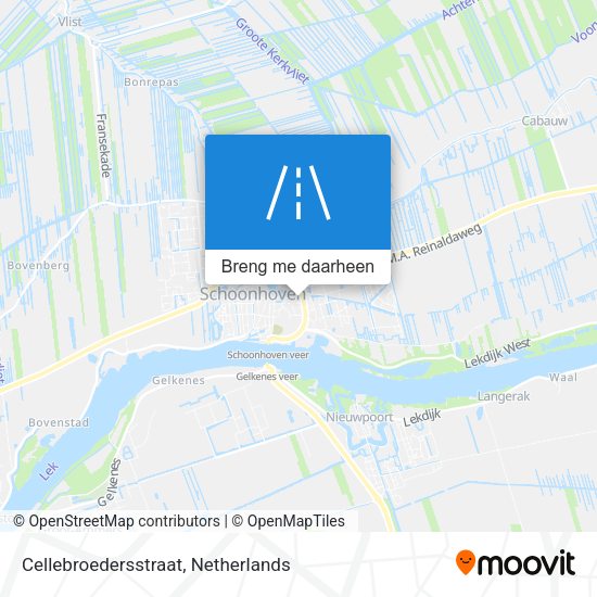 Cellebroedersstraat kaart