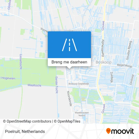 Poelruit kaart