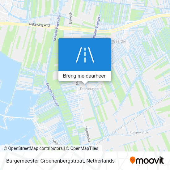 Burgemeester Groenenbergstraat kaart