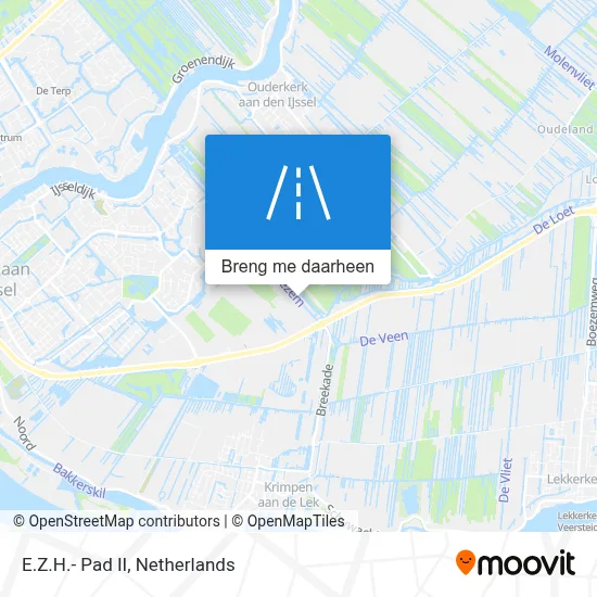 E.Z.H.- Pad II kaart