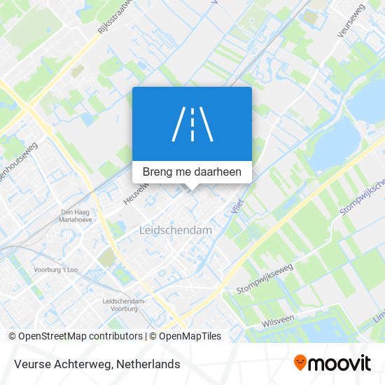 Veurse Achterweg kaart