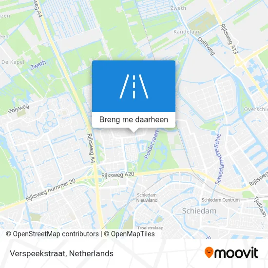 Verspeekstraat kaart