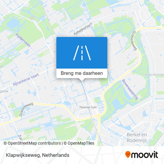 Klapwijkseweg kaart